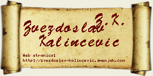 Zvezdoslav Kalinčević vizit kartica